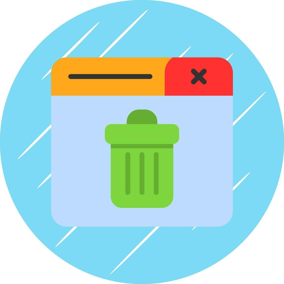 Trash Can Vector Icon Design