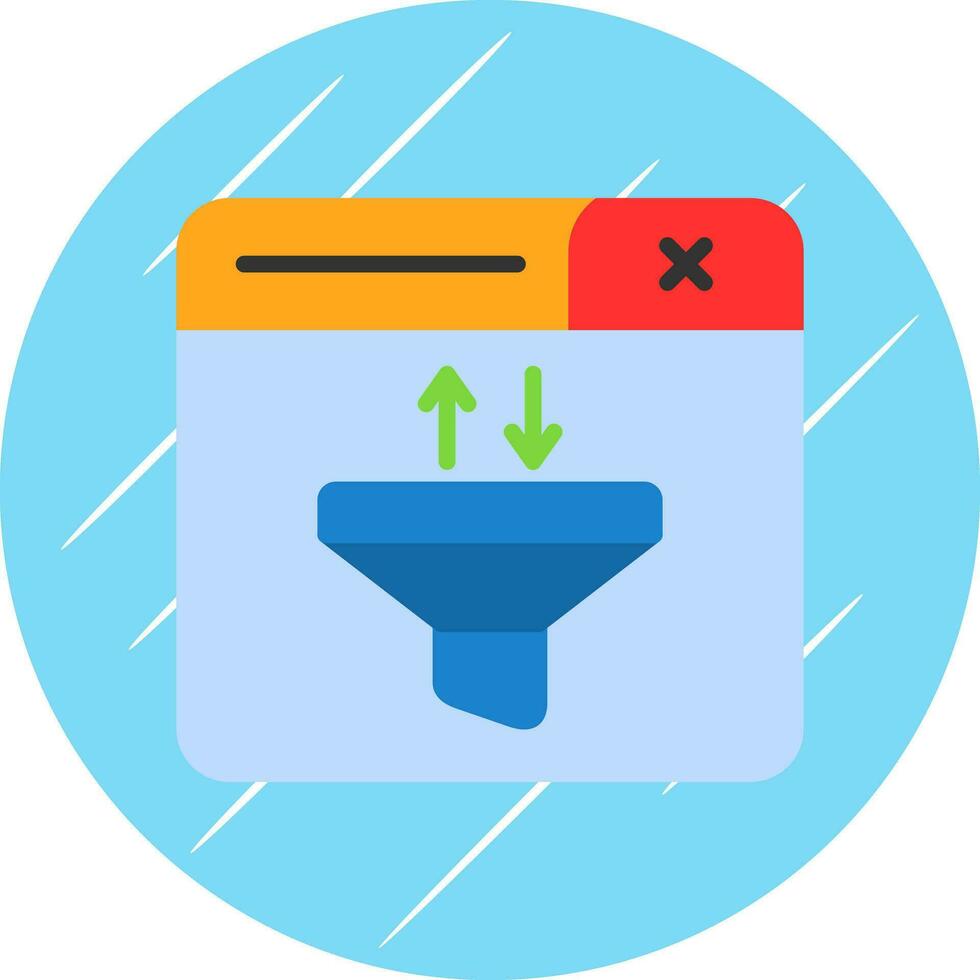 Funnel Vector Icon Design