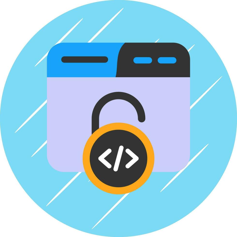 Unsecured Vector Icon Design