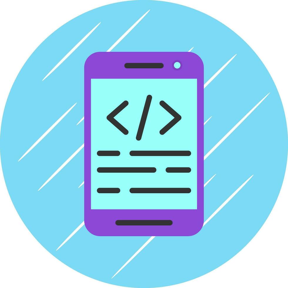 App coding Vector Icon Design
