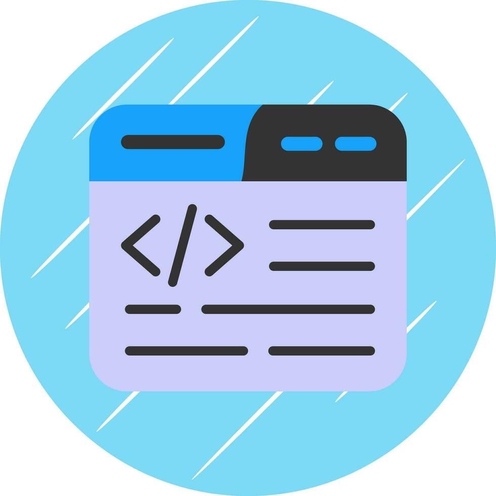 Web Coding Vector Icon Design