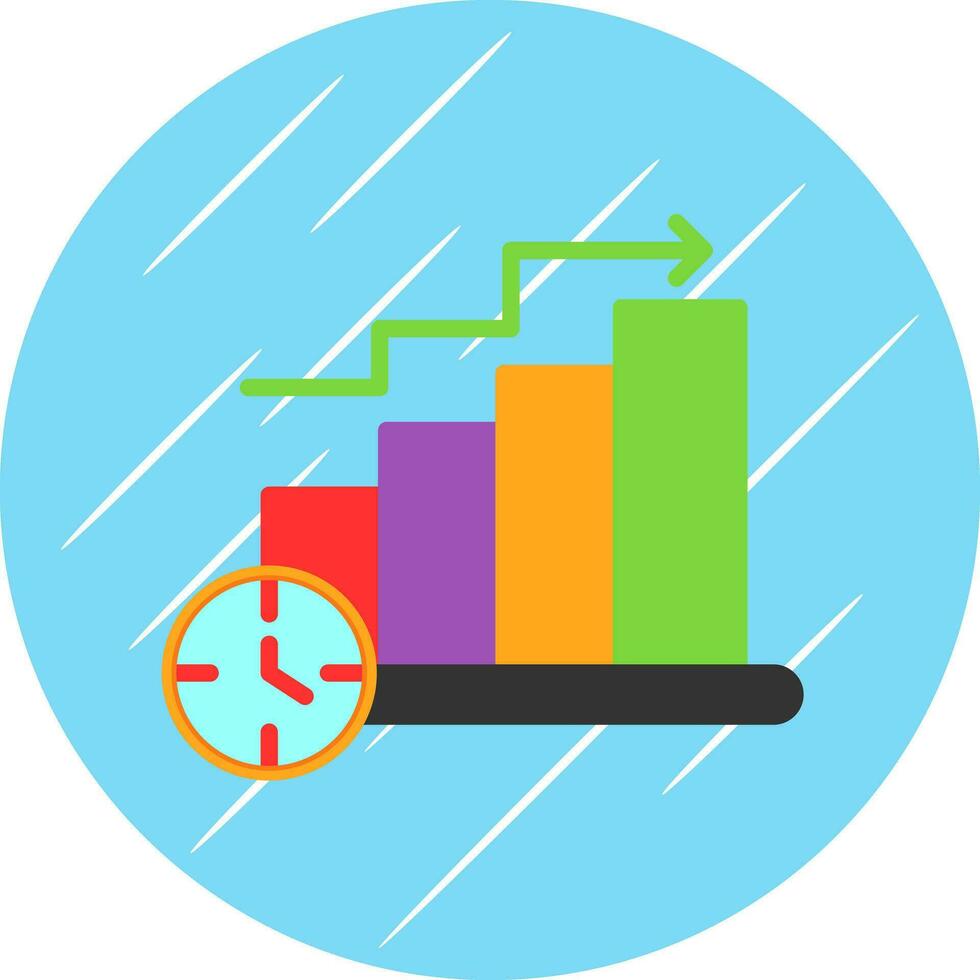 Bar Chart Vector Icon Design