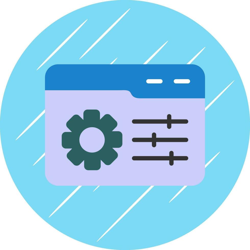 Web Management Vector Icon Design