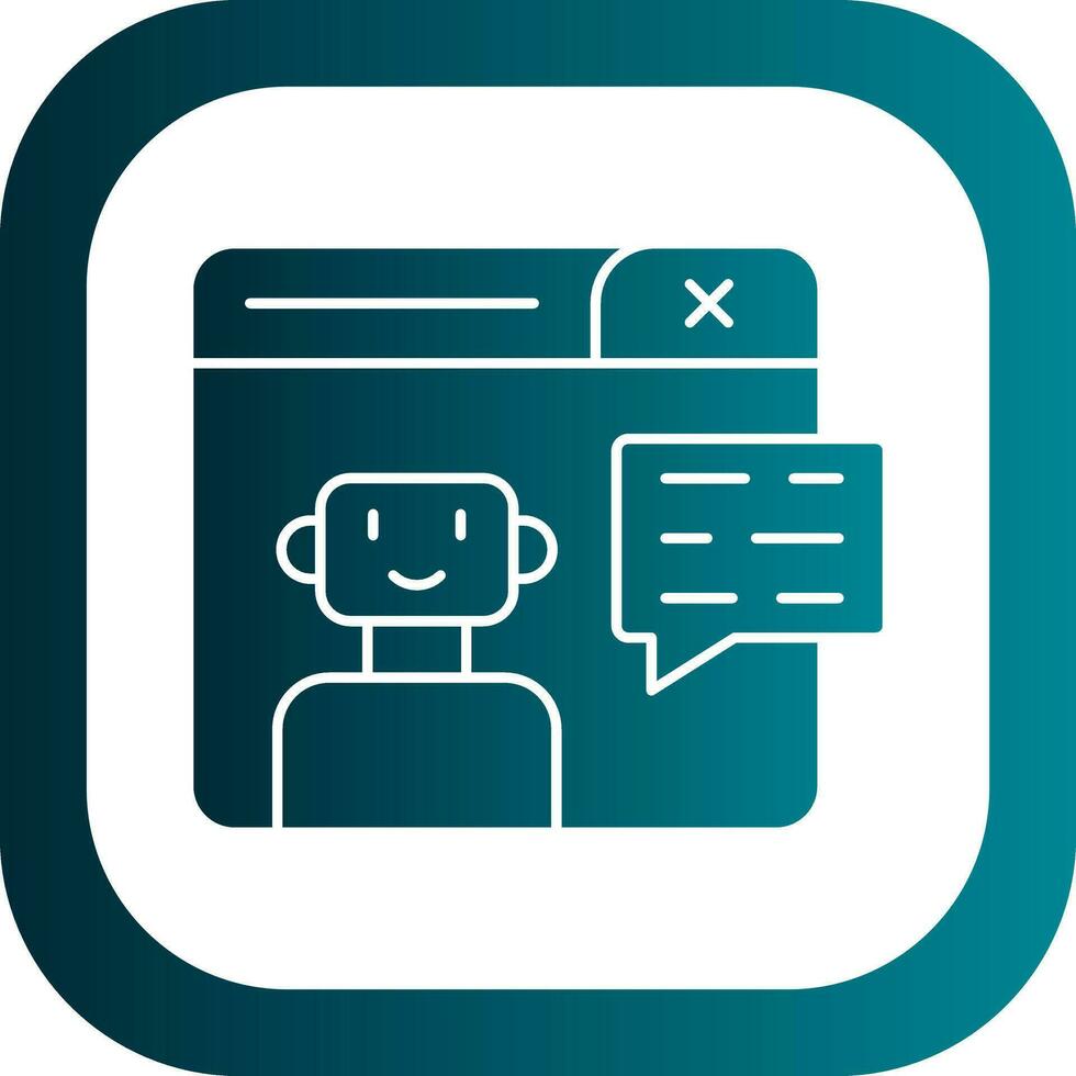 Chatbot Vector Icon Design