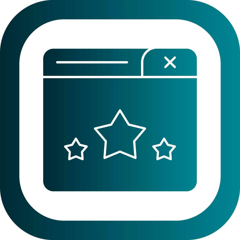 Web Rating Vector Icon Design