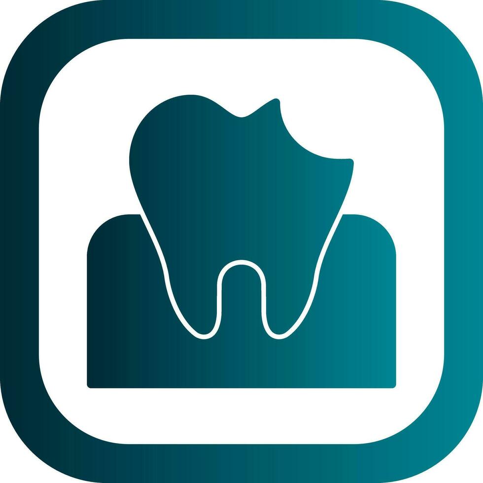 Dental Caries Vector Icon Design