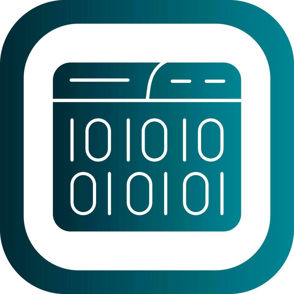 Binary Code Vector Icon Design