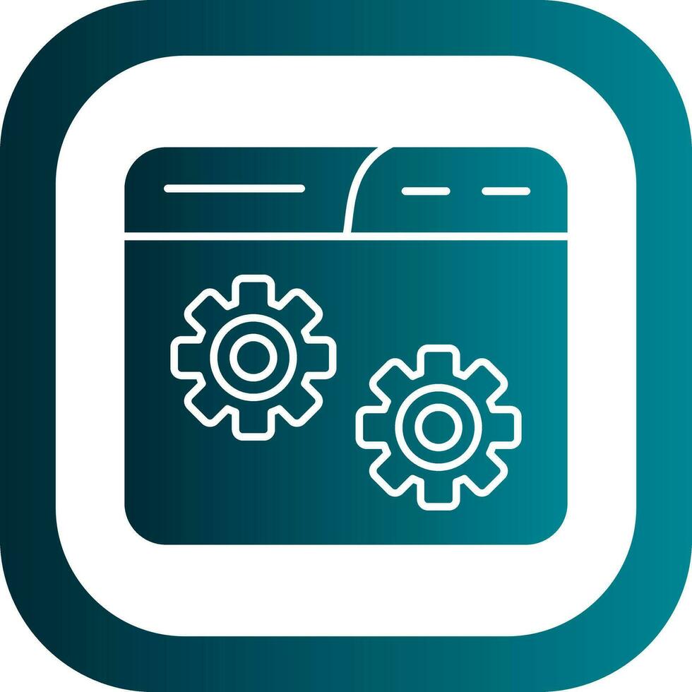 Website Setting Vector Icon Design