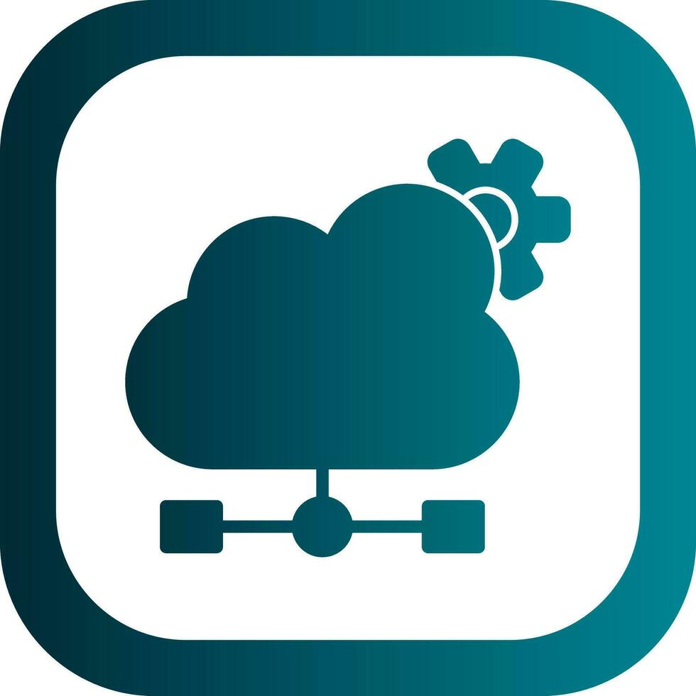 Cloud Computing Vector Icon Design