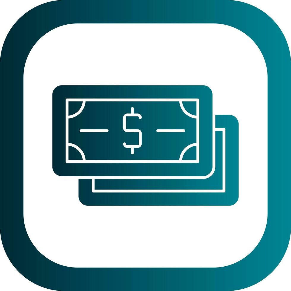 Dollar Note Vector Icon Design