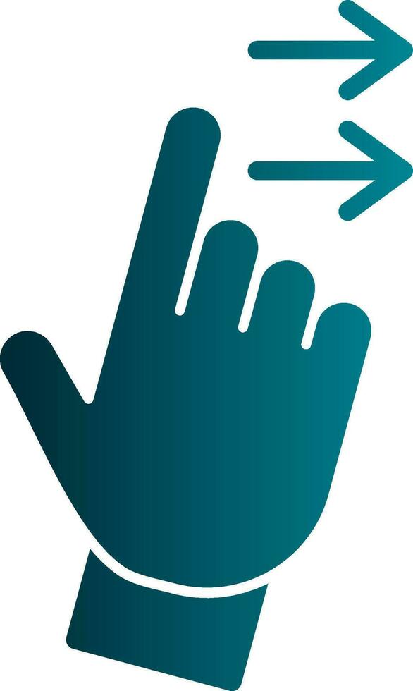 Swipe Right Vector Icon Design