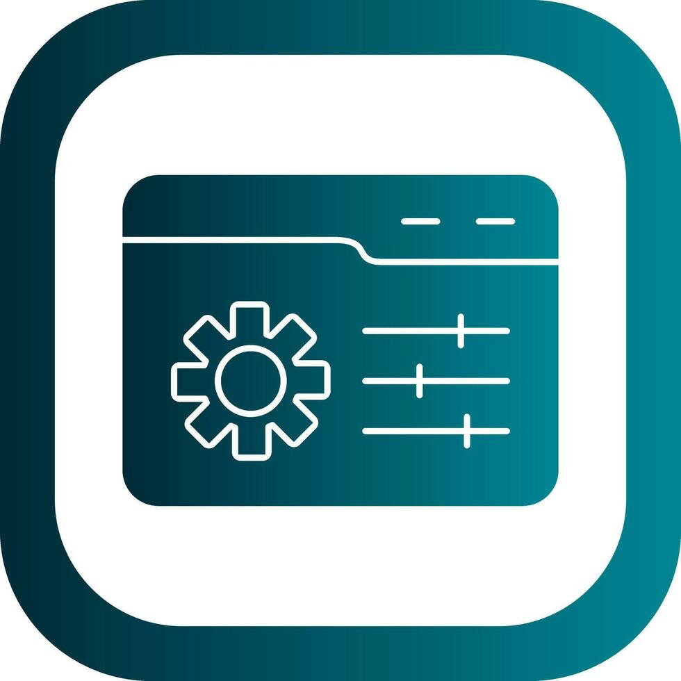 Web Management Vector Icon Design
