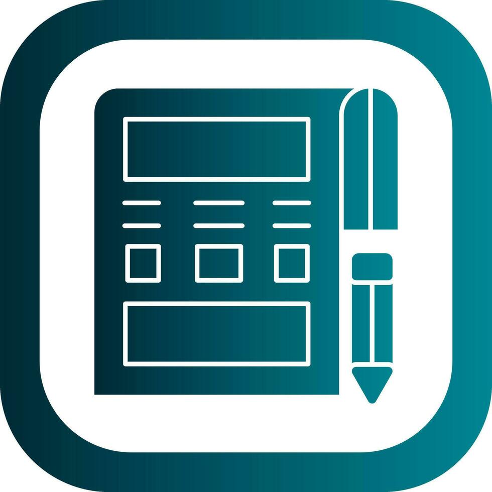 Wireframe Vector Icon Design