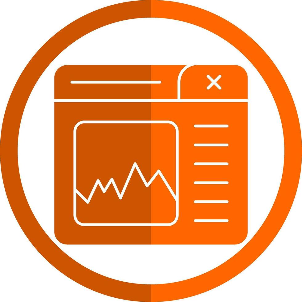 Graph Vector Icon Design