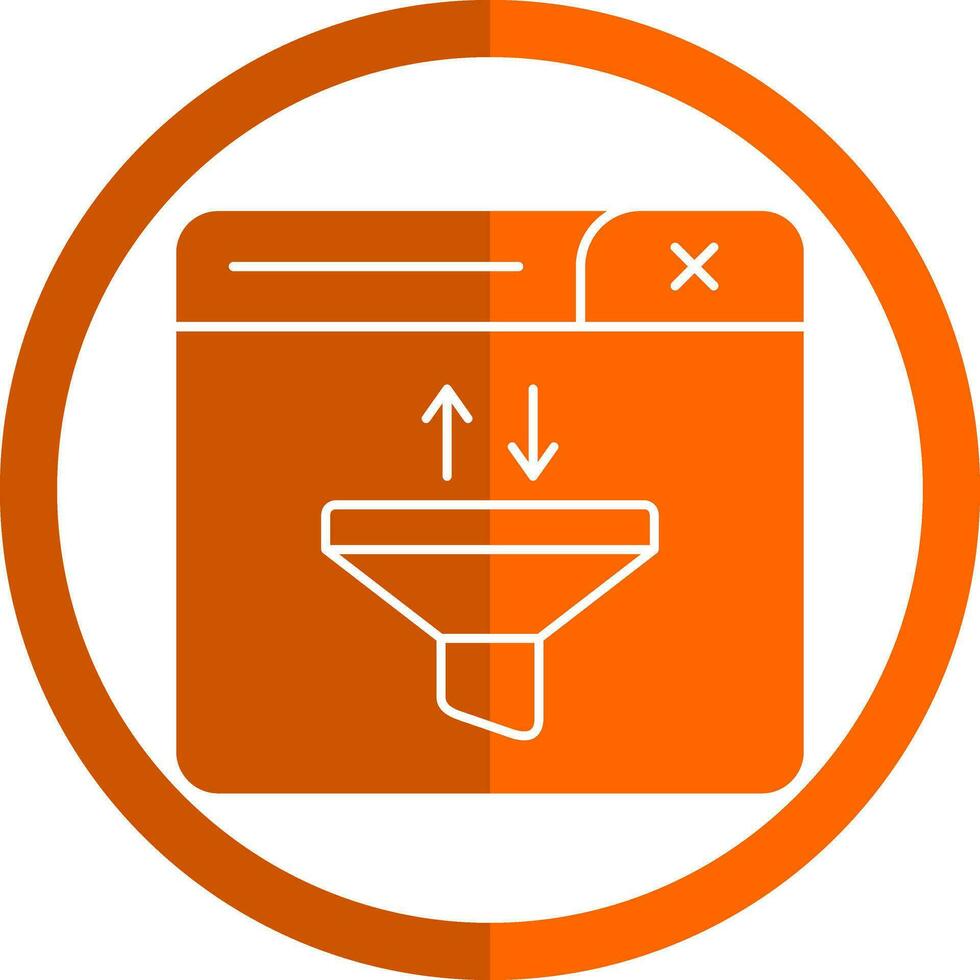 Funnel Vector Icon Design