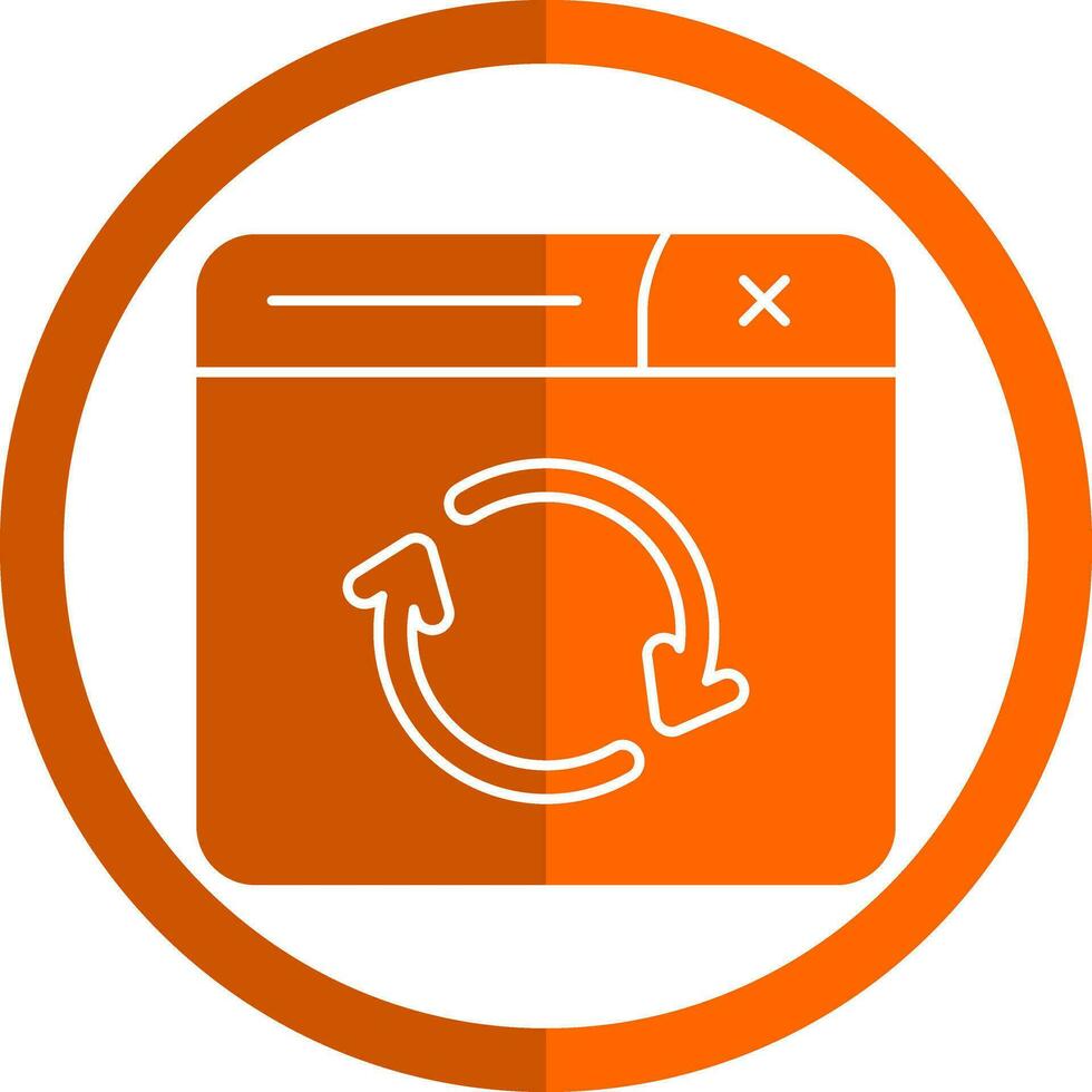 Refresh Page Vector Icon Design