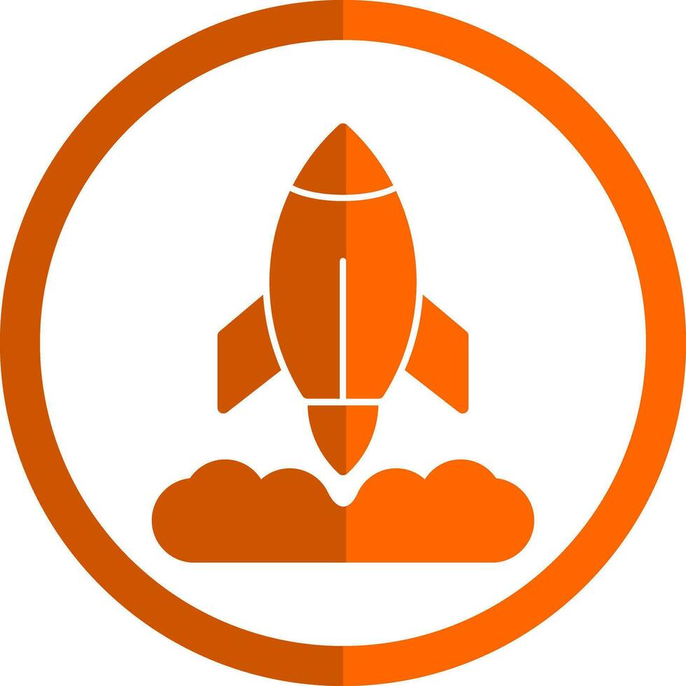 Rocket Launch Vector Icon Design