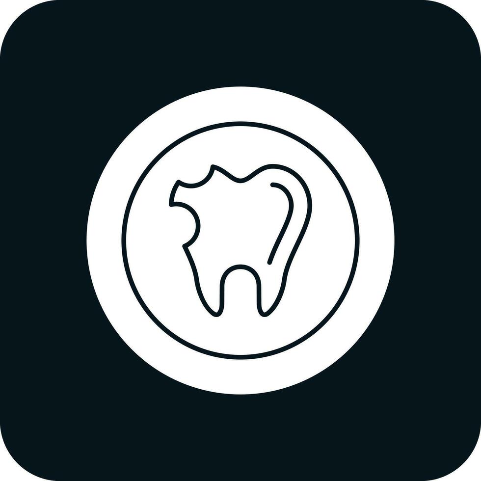 caries vector icono diseño