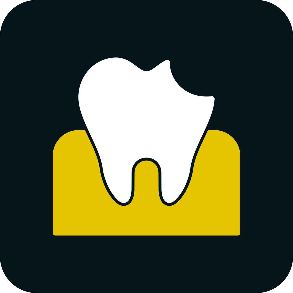 Dental Caries Vector Icon Design