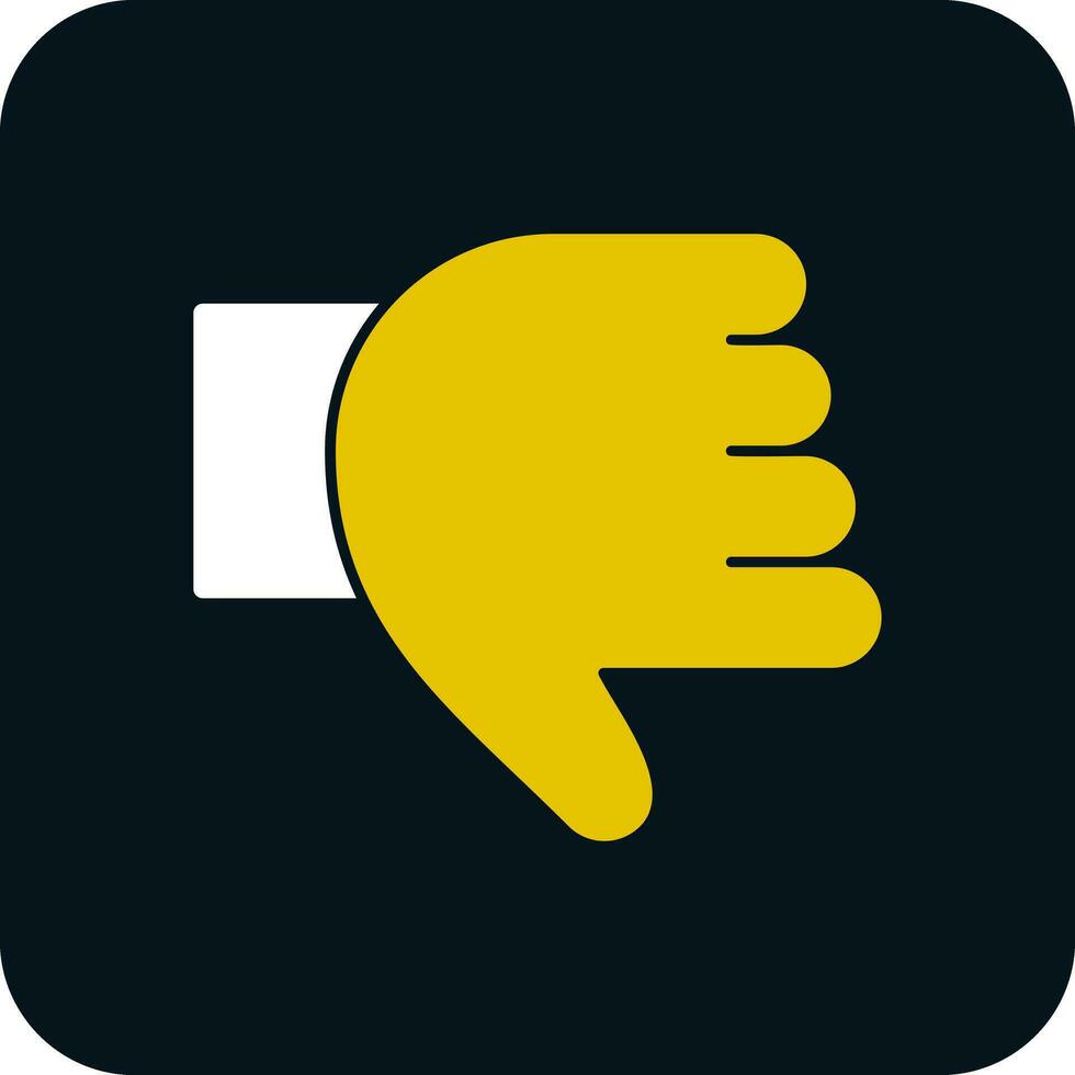 Thumb Down Vector Icon Design