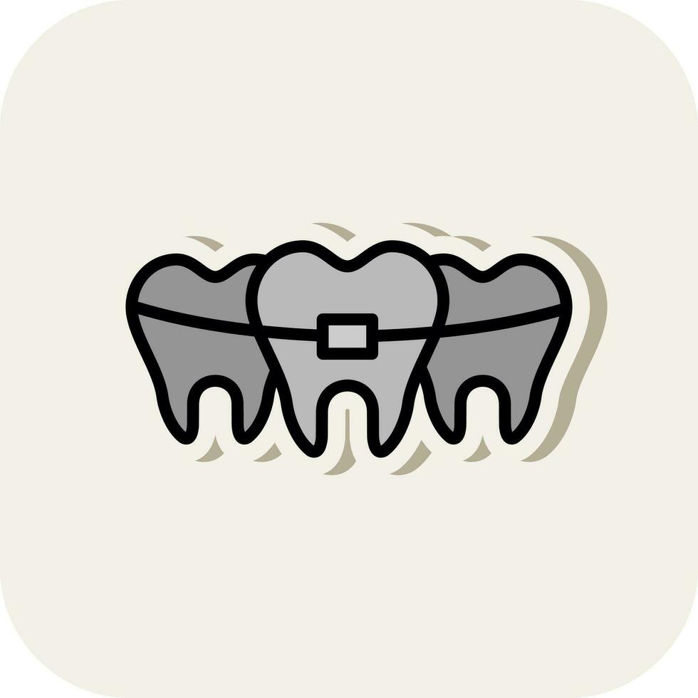 Broken Tooth Vector Icon Design