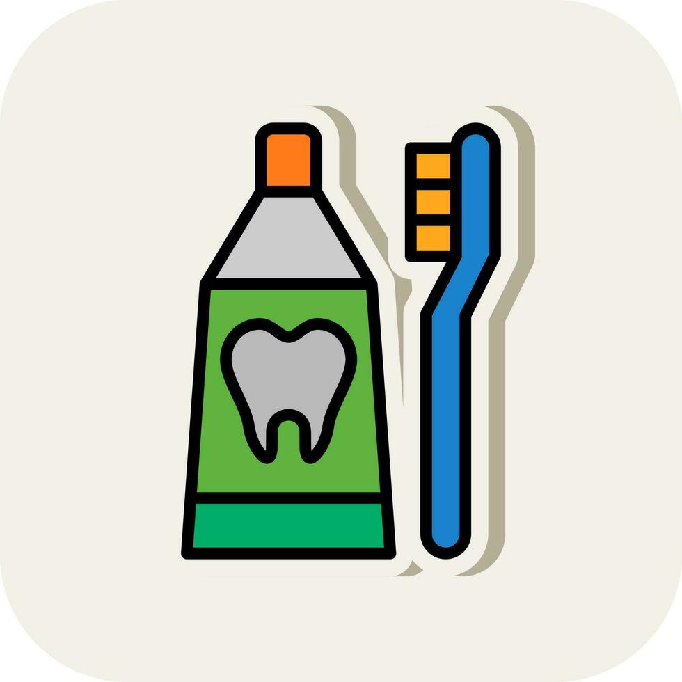 Toothbrush Vector Icon Design