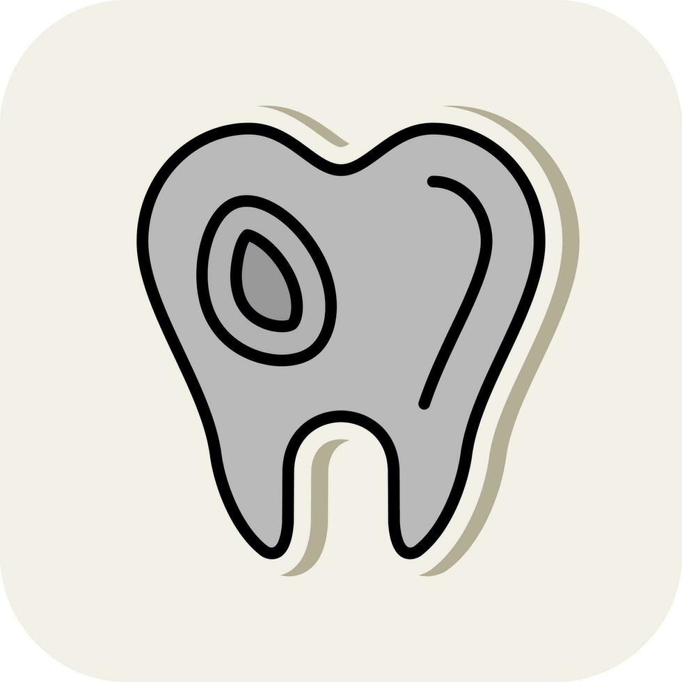 caries vector icono diseño