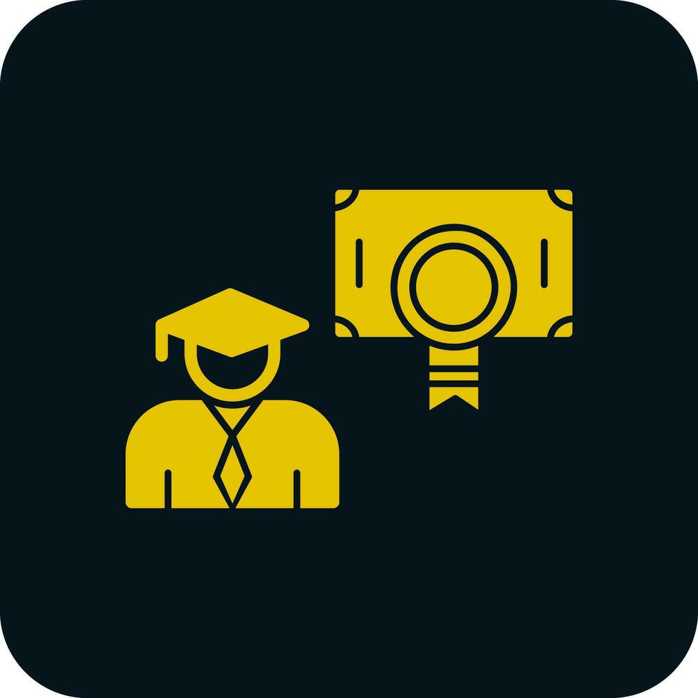 Postgraduate Vector Icon Design