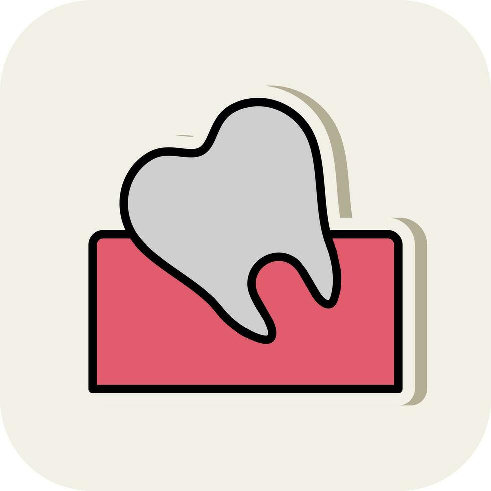 Wisdom Tooth Vector Icon Design