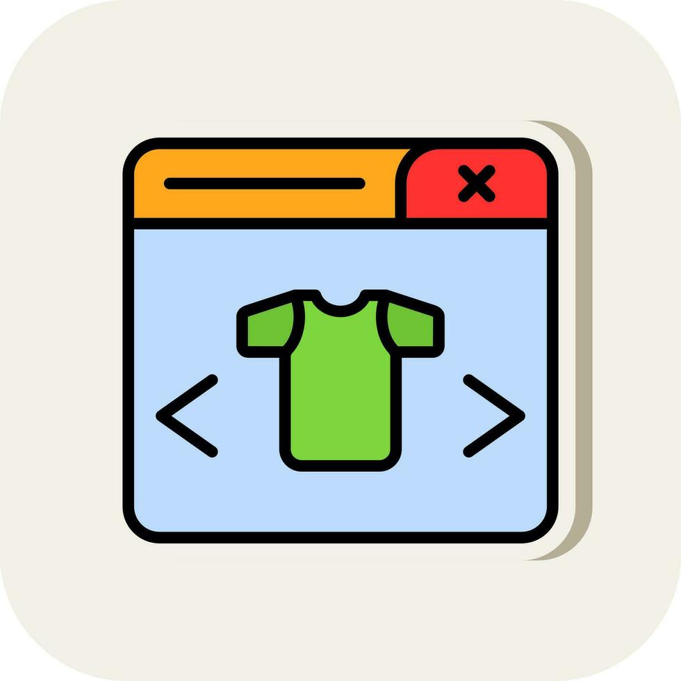 Clothing Store Vector Icon Design