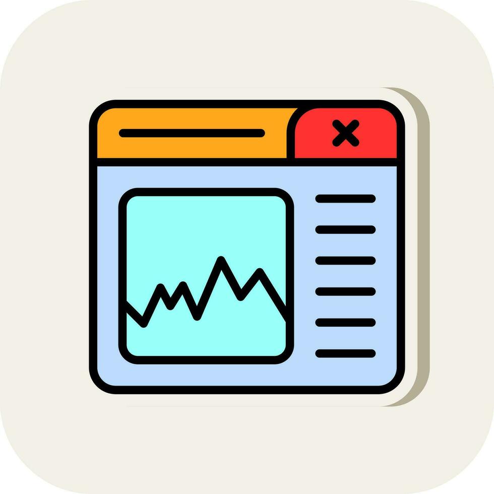 Graph Vector Icon Design