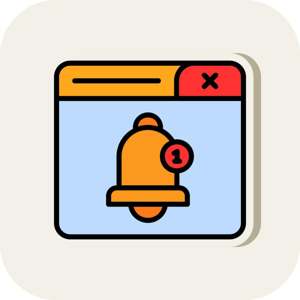 Notification Bell Vector Icon Design