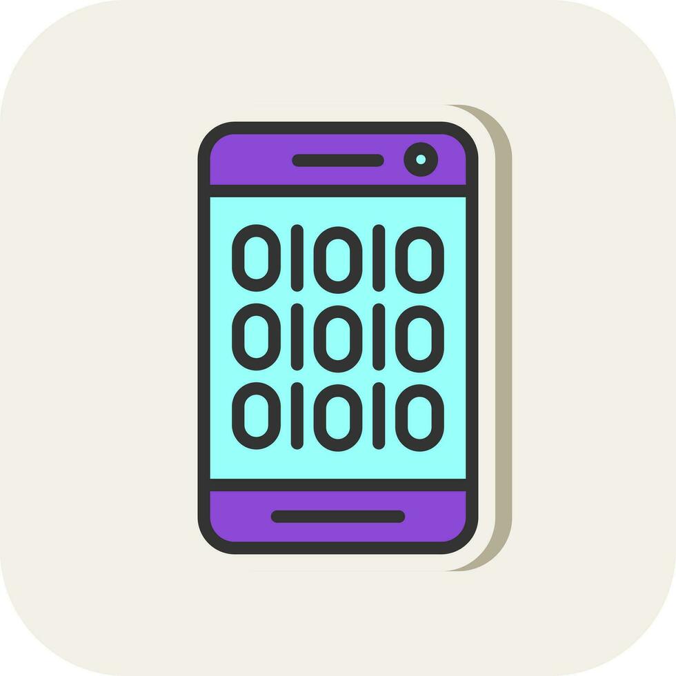 Binary Code Vector Icon Design