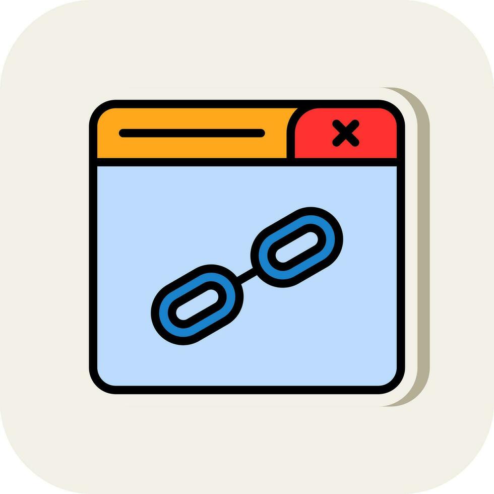 Web Link Vector Icon Design