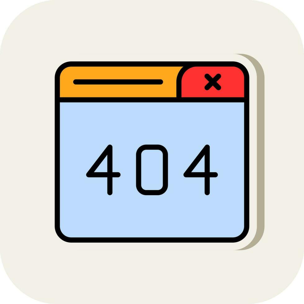404 Error Vector Icon Design