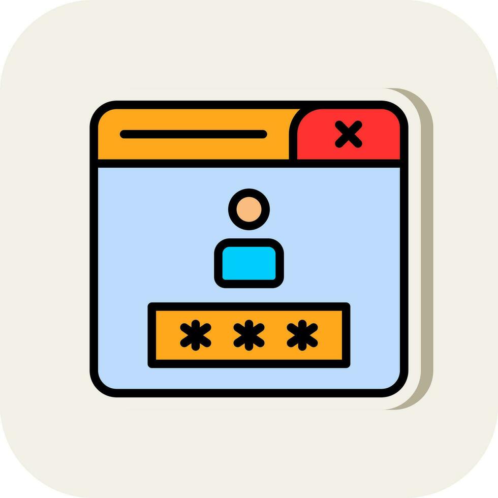 Login Vector Icon Design