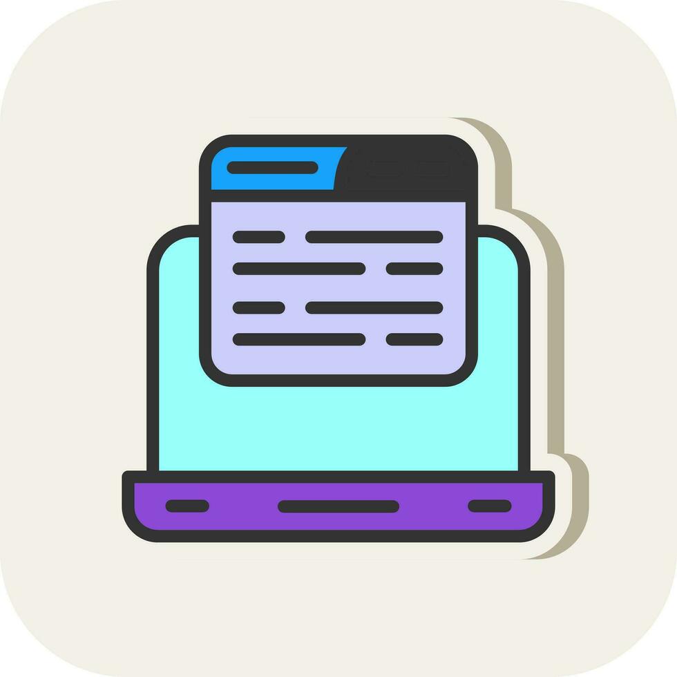 Laptop Vector Icon Design