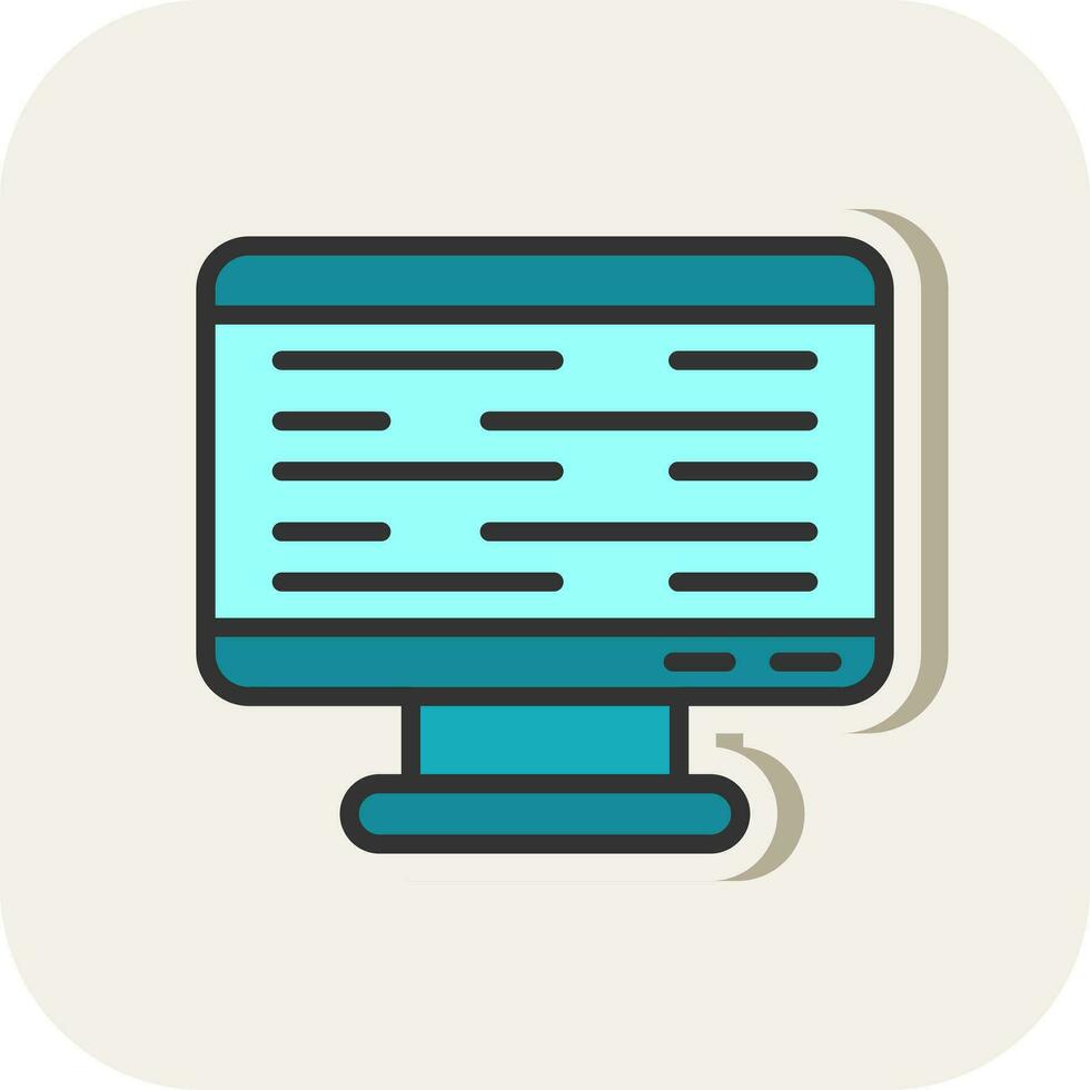 Monitor Screen Vector Icon Design