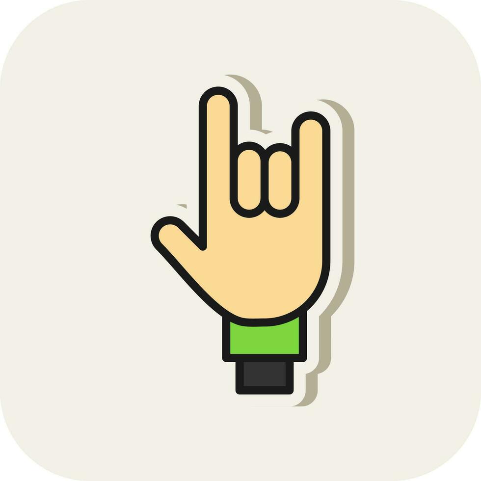 Rock On Vector Icon Design