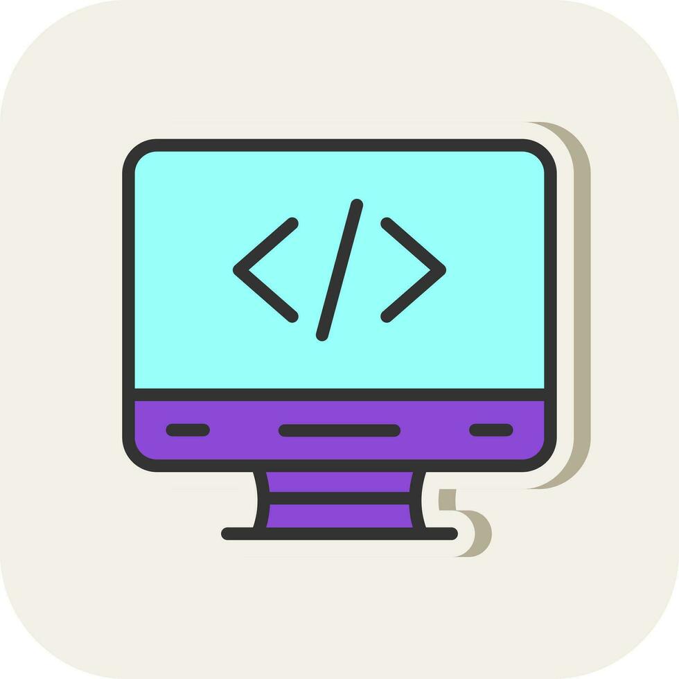 Coding Vector Icon Design