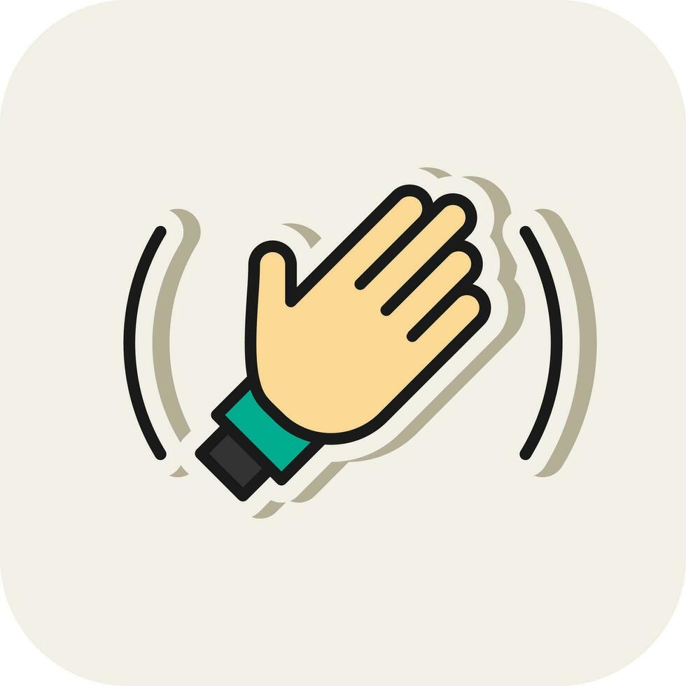 Goodbye Vector Icon Design
