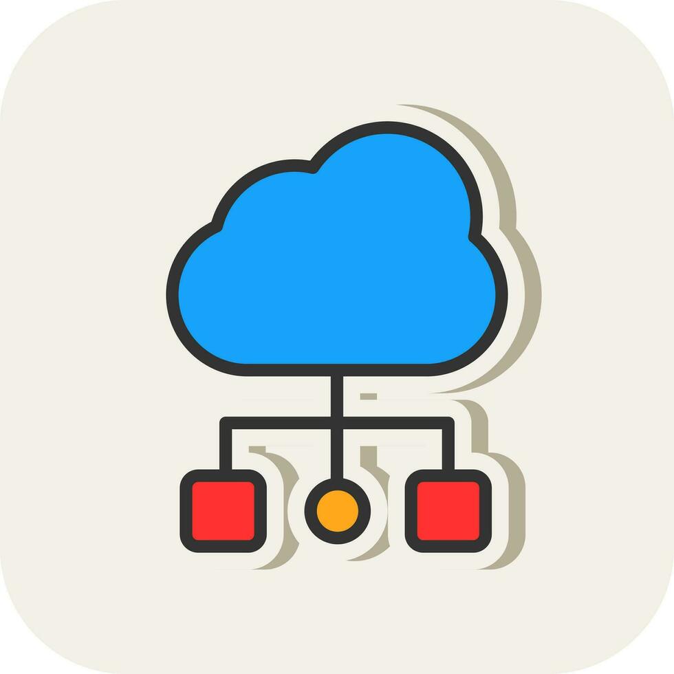 Cloud Computing Vector Icon Design