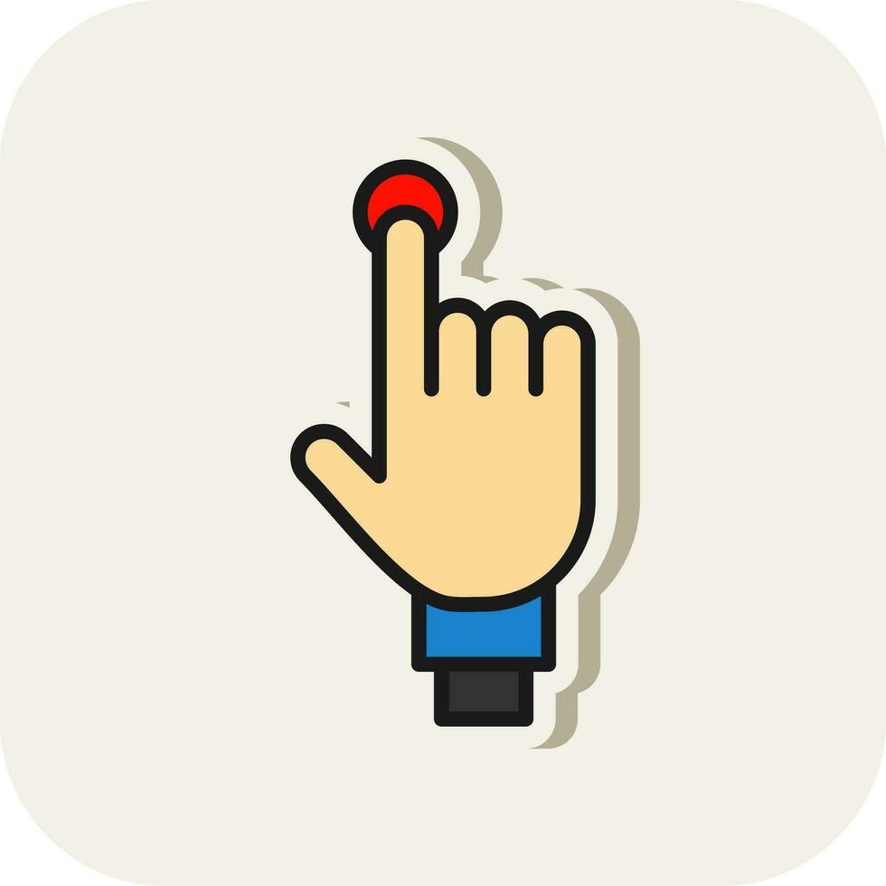 Tap Vector Icon Design