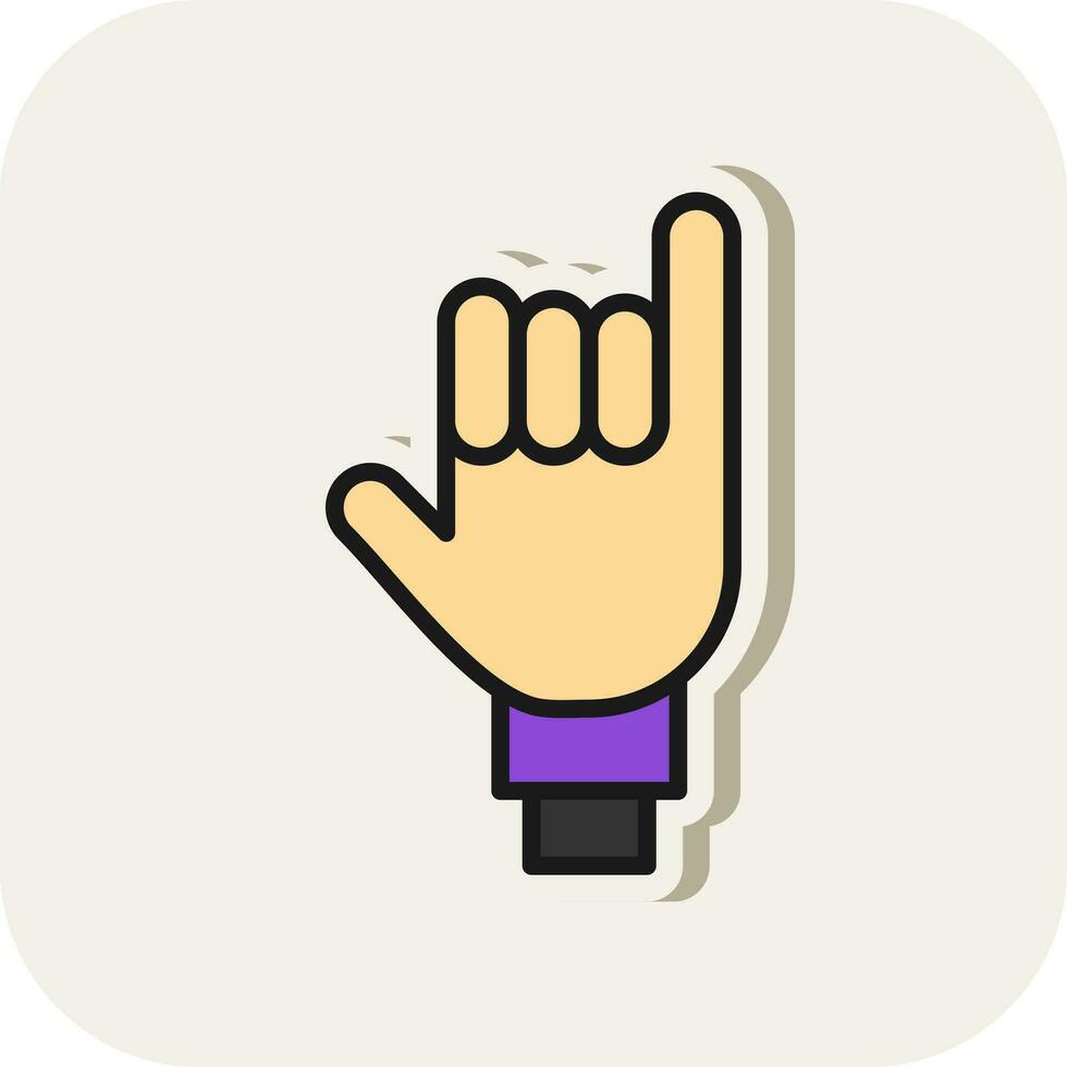 Little Finger Vector Icon Design