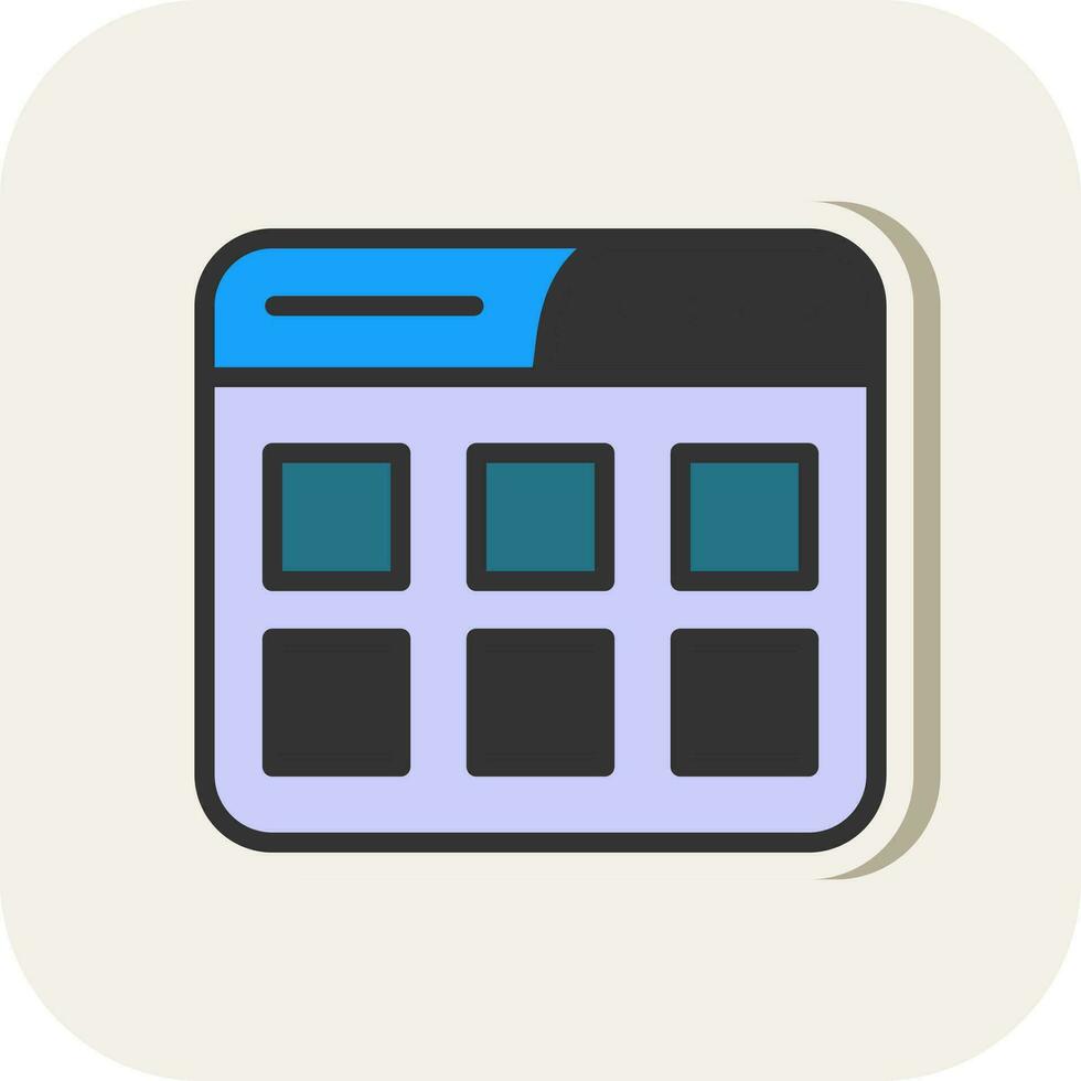 Thumbnails Vector Icon Design