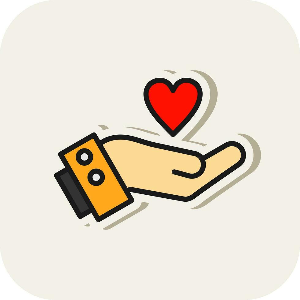 Give Love Vector Icon Design