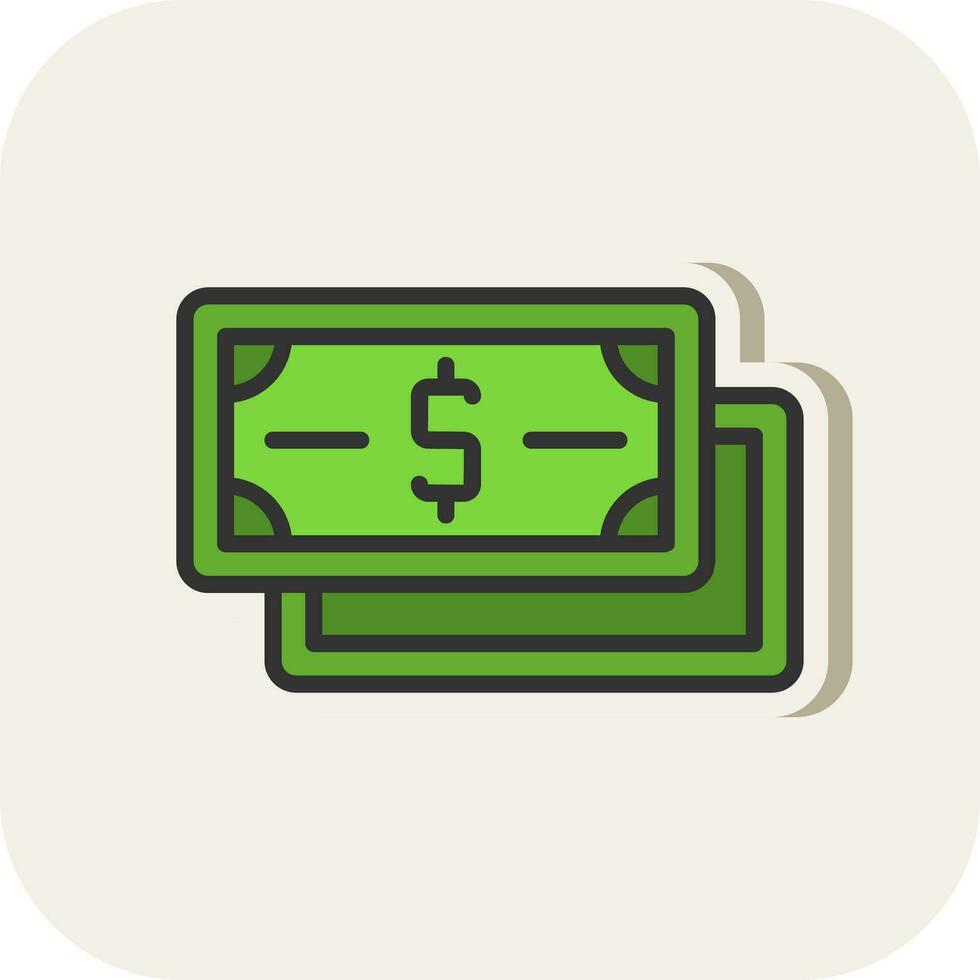 Dollar Note Vector Icon Design