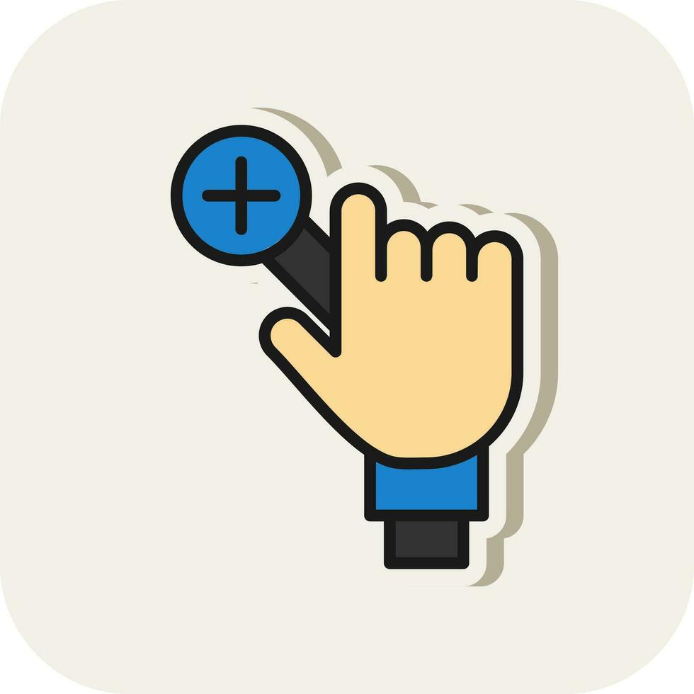 Zoom In Vector Icon Design