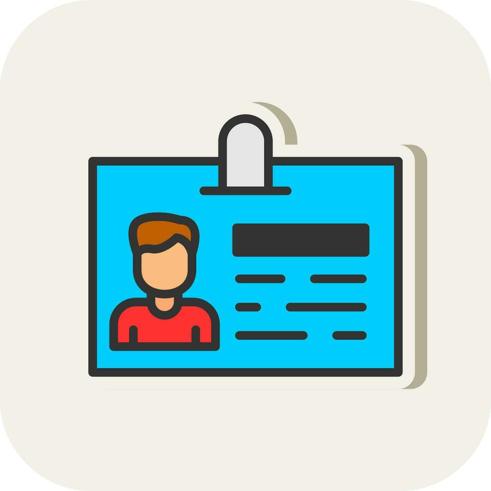 Id Card Vector Icon Design