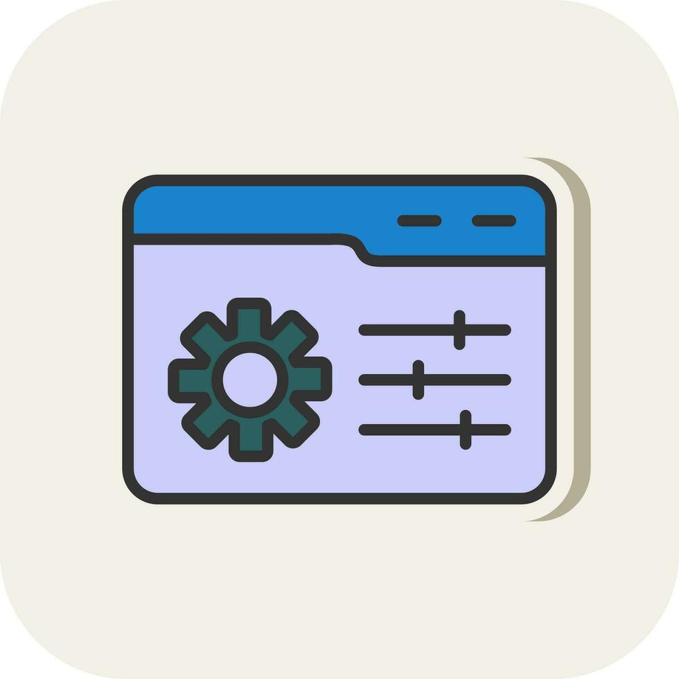 Web Management Vector Icon Design